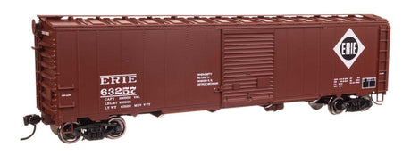 50' AAR Single Door Boxcar - Ready to Run -- Erie #63257-1