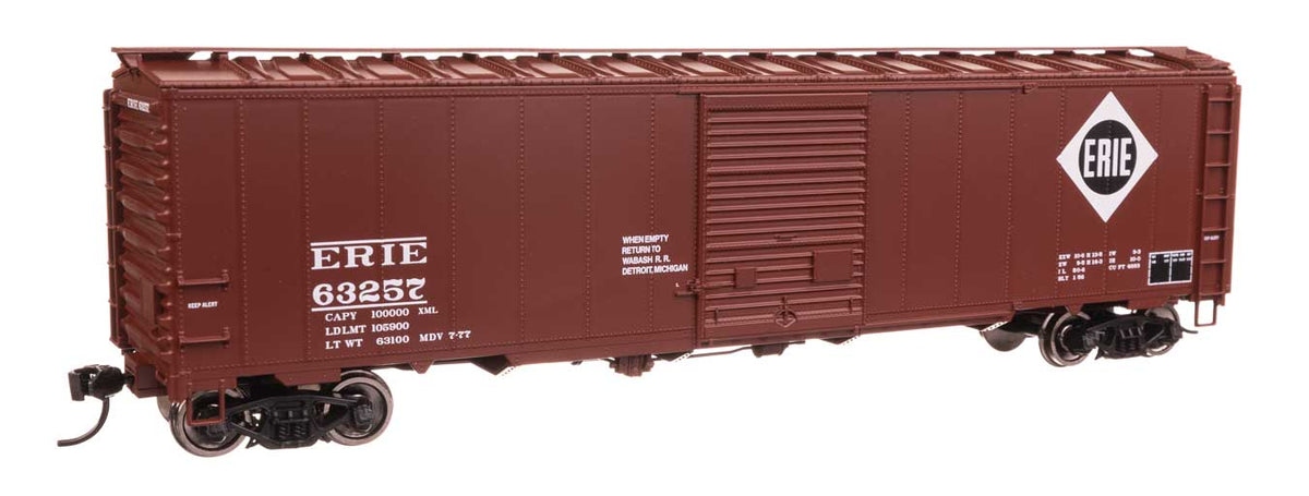 50' AAR Single Door Boxcar - Ready to Run -- Erie #63257-2