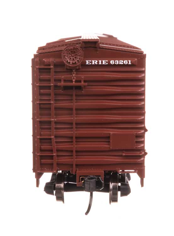 50' AAR Single Door Boxcar - Ready to Run -- Erie #63261-3