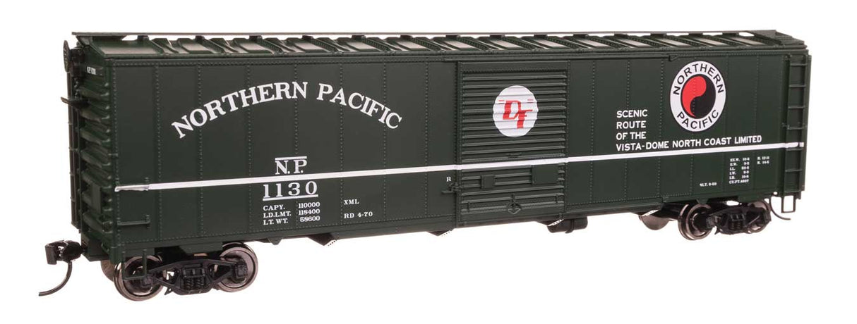 50' AAR Single Door Boxcar - Ready to Run -- Northern Pacific #1130-1