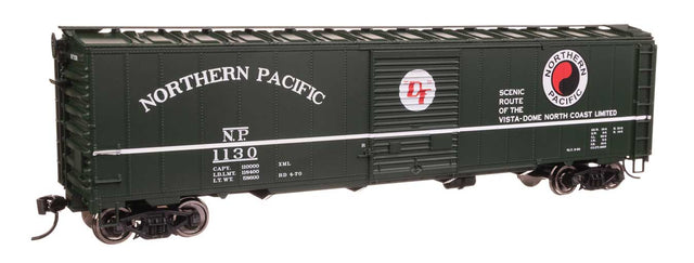 50' AAR Single Door Boxcar - Ready to Run -- Northern Pacific #1130-1