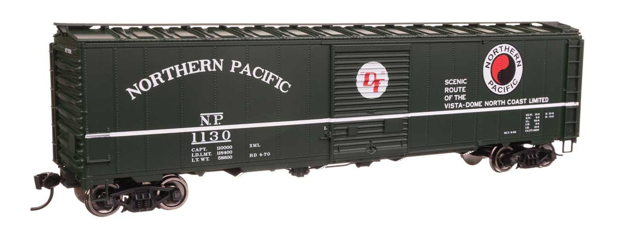 50' AAR Single Door Boxcar - Ready to Run -- Northern Pacific #1130-2