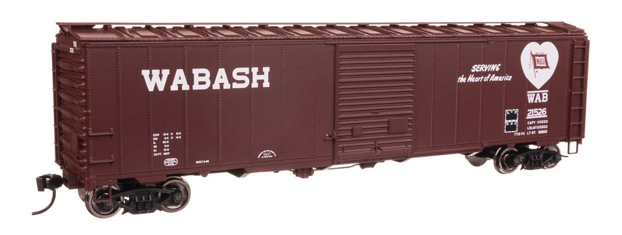 50' AAR Single Door Boxcar - Ready to Run -- Wabash #21526-2