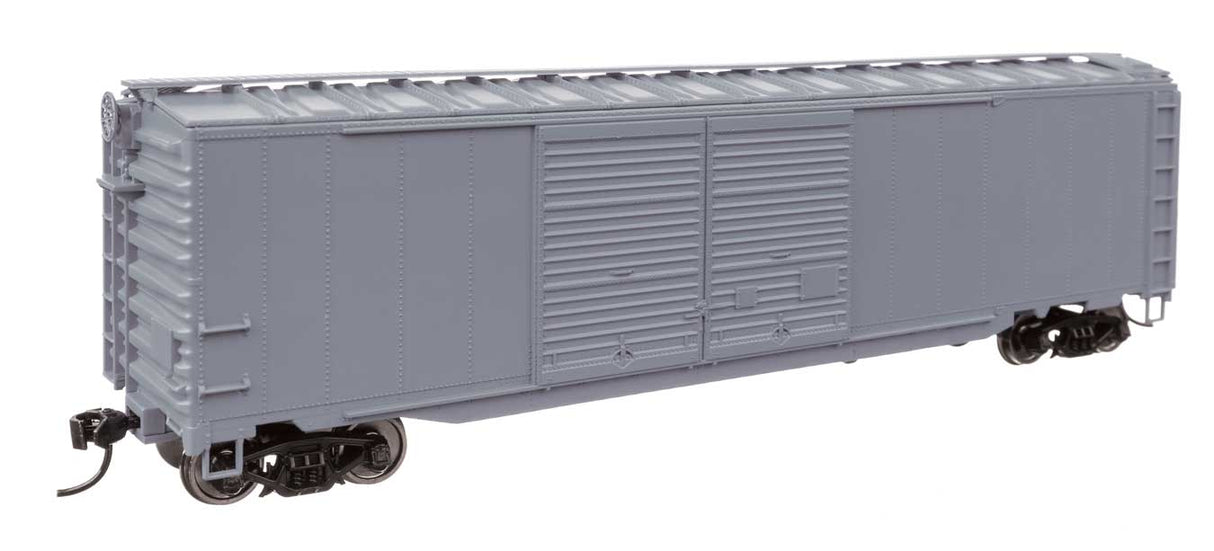 50' AAR Improved Double-Door Boxcar - Ready to Run -- Undecorated-1