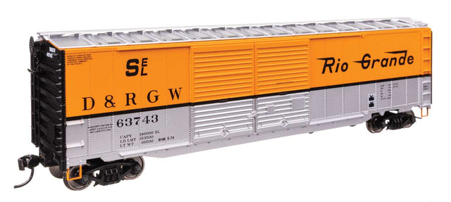 50' AAR Improved Double-Door Boxcar - Ready to Run -- Denver & Rio Grande Western(TM) #63743-1