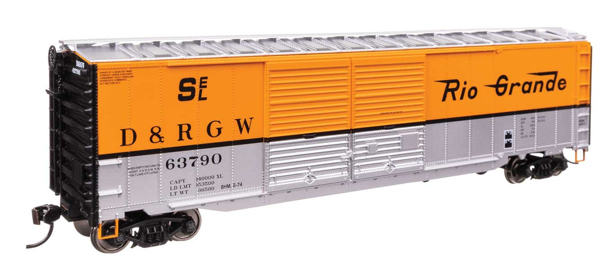 50' AAR Improved Double-Door Boxcar - Ready to Run -- Denver & Rio Grande Western(TM) #63790-1