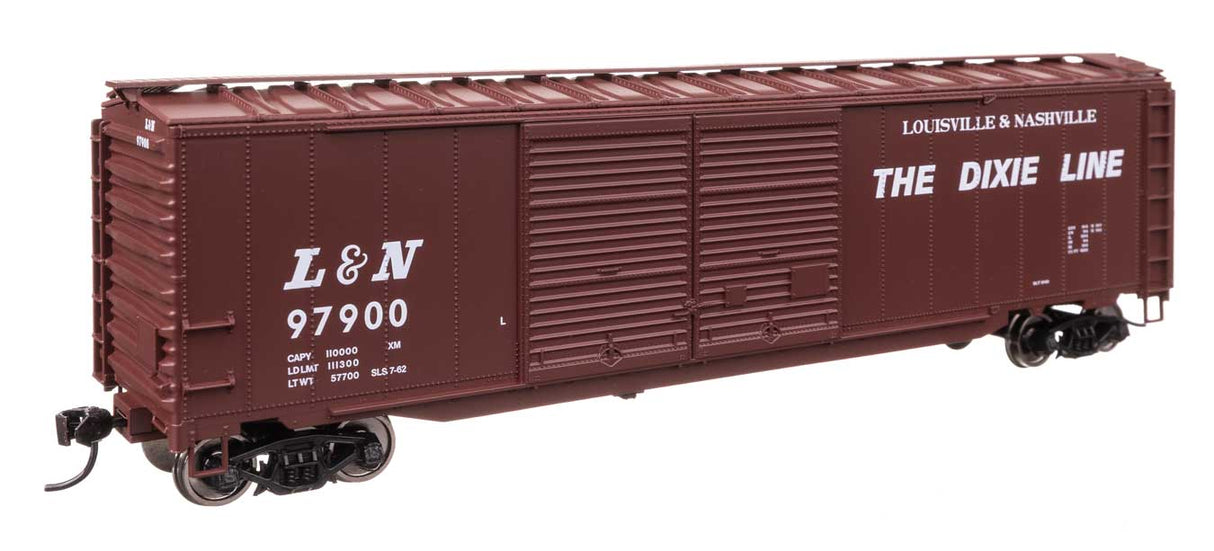 50' AAR Improved Double-Door Boxcar - Ready to Run -- Louisville & Nashville #97900-2