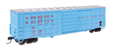 50' Waffle Side Boxcar - Ready To Run -- Aberdeen & Rockfish #1506 (Superior Door)-2
