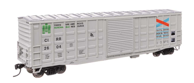 50' Waffle Side Boxcar - Ready To Run -- Chattahoochee Industrial Railroad #2604 (Youngstown Door)-1