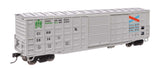 50' Waffle Side Boxcar - Ready To Run -- Chattahoochee Industrial Railroad #2614 (Youngstown Door)-1