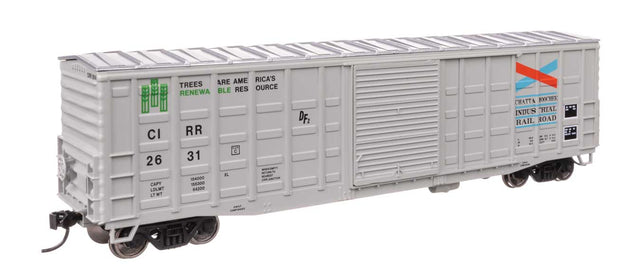 50' Waffle Side Boxcar - Ready To Run -- Chattahoochee Industrial Railroad #2631 (Youngstown Door)-1