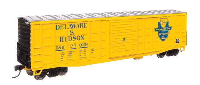 50' Waffle Side Boxcar - Ready To Run -- Delaware & Hudson #24029 (Pullman-Standard Door)-1
