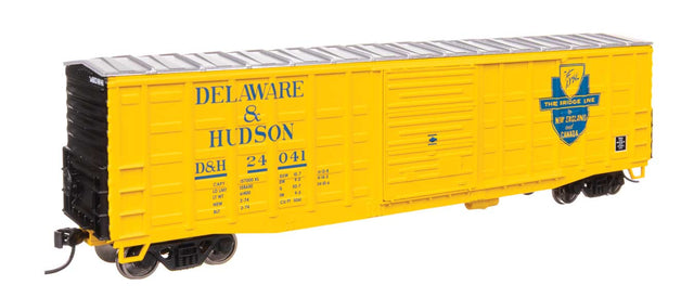 50' Waffle Side Boxcar - Ready To Run -- Delaware & Hudson #24041 (Pullman-Standard Door)-1
