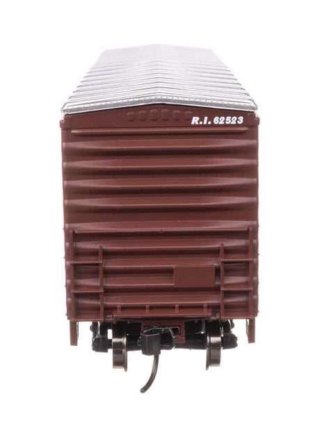 50' Waffle Side Boxcar - Ready To Run -- Rock Island #62523 (Pullman-Standard Door)-4