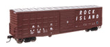 50' Waffle Side Boxcar - Ready To Run -- Rock Island #62729 (Pullman-Standard Door)-2