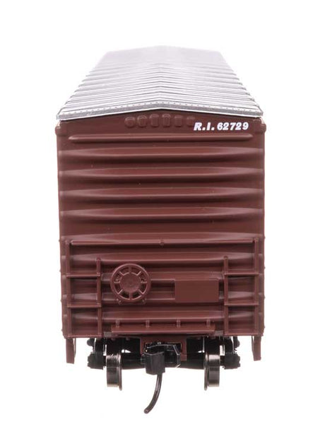 50' Waffle Side Boxcar - Ready To Run -- Rock Island #62729 (Pullman-Standard Door)-3