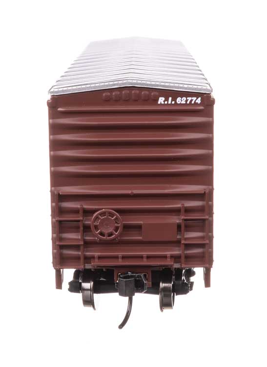 50' Waffle Side Boxcar - Ready To Run -- Rock Island #62774 (Pullman-Standard Door)-3