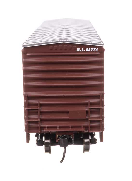 50' Waffle Side Boxcar - Ready To Run -- Rock Island #62774 (Pullman-Standard Door)-4