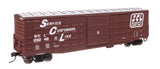 50' Waffle Side Boxcar - Ready To Run -- Seaboard Coast Line #23246 (Youngstown Door)-1