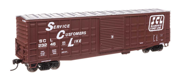50' Waffle Side Boxcar - Ready To Run -- Seaboard Coast Line #23246 (Youngstown Door)-1