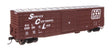 50' Waffle Side Boxcar - Ready To Run -- Seaboard Coast Line #23336 (Youngstown Door)-1