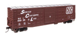 50' Waffle Side Boxcar - Ready To Run -- Seaboard Coast Line #23336 (Youngstown Door)-1