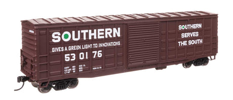 50' Waffle Side Boxcar - Ready To Run -- Southern Railway #530176 (Youngstown Door)-1