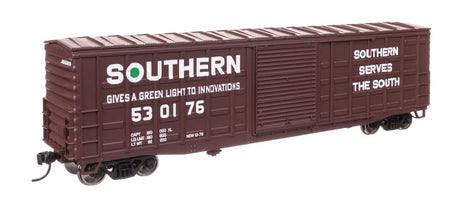 50' Waffle Side Boxcar - Ready To Run -- Southern Railway #530176 (Youngstown Door)-2