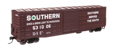 50' Waffle Side Boxcar - Ready To Run -- Southern Railway #531006 (Youngstown Door)-1