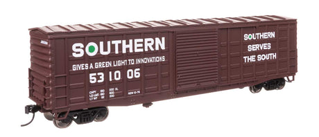 50' Waffle Side Boxcar - Ready To Run -- Southern Railway #531006 (Youngstown Door)-2