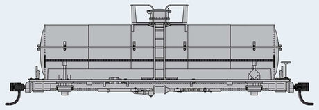 36' Chemical Tank Car - Ready to Run -- Undecorated