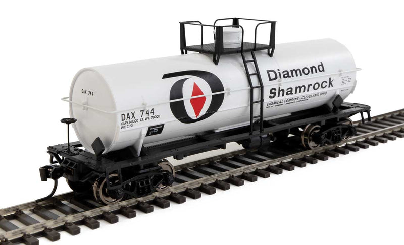 36' Chemical Tank Car - Ready to Run -- Diamond Shamrock DAX #744-1