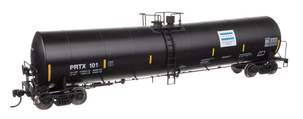 Trinity 25,000-Gallon Tank Car - Ready to Run -- Chicago Asphalt PRTX #101-1