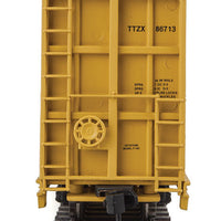 72' Centerbeam Flatcar with Standard Beam - Ready to Run -- Trailer-Train TTZX #86713