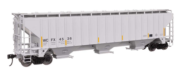 57' Trinity 4750 3-Bay Covered Hopper - Ready to Run -- General Electric Rail Service WCFX #4520-1