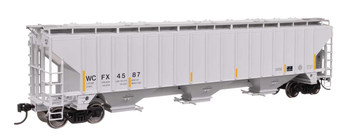 57' Trinity 4750 3-Bay Covered Hopper - Ready to Run -- General Electric Rail Service WCFX #4522-2