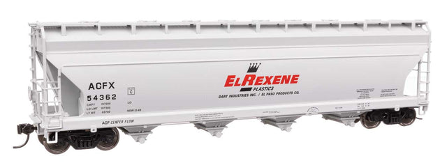 ACF 5250 4-Bay Centerflow Covered Hopper - Ready to Run -- El Rexene ACFX #54362-1