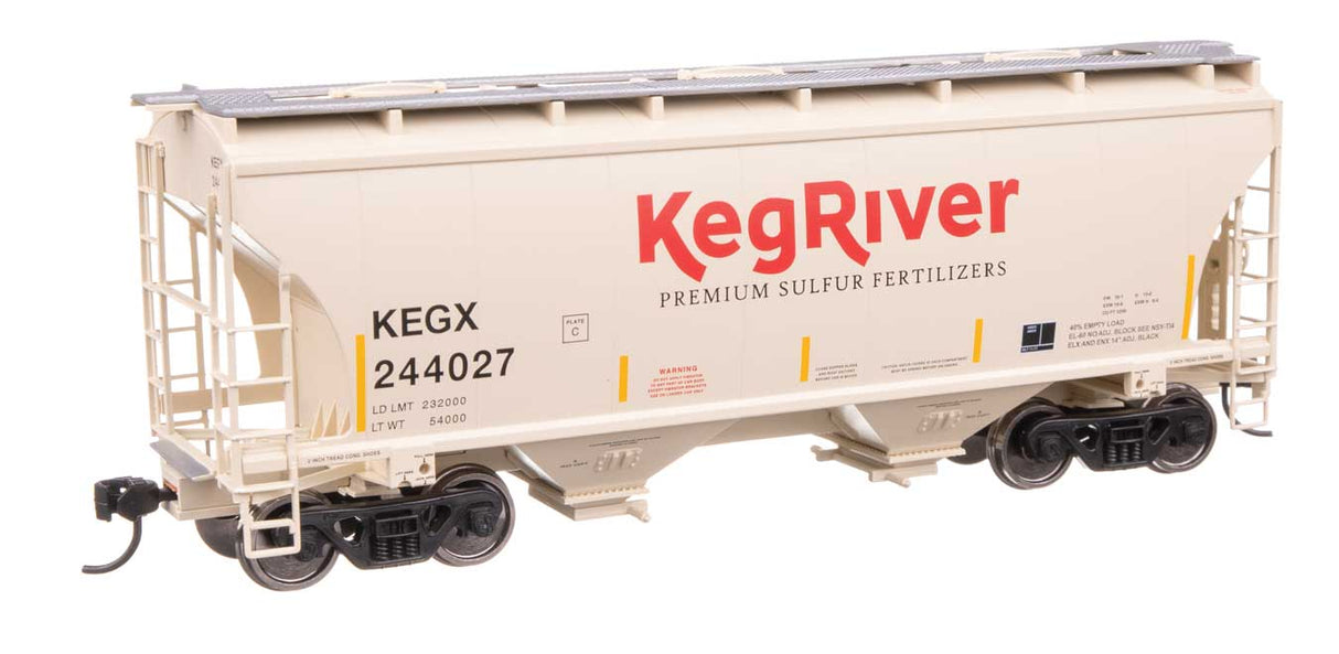 39' Trinity 3281 2-Bay Covered Hopper - Ready-to-Run -- Keg River #244027-2