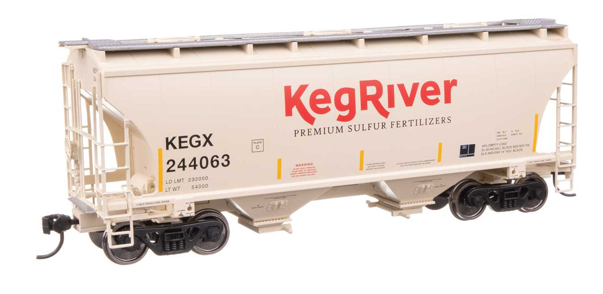 39' Trinity 3281 2-Bay Covered Hopper - Ready-to-Run -- Keg River #244063-1