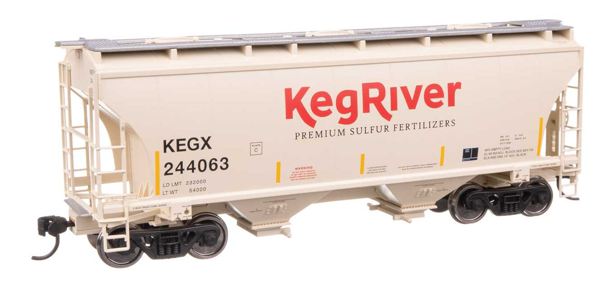 39' Trinity 3281 2-Bay Covered Hopper - Ready-to-Run -- Keg River #244063-2