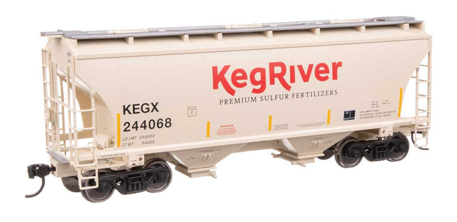 39' Trinity 3281 2-Bay Covered Hopper - Ready-to-Run -- Keg River #244068-1