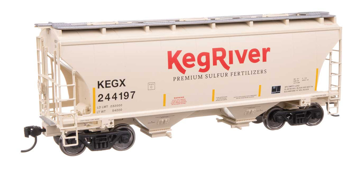 39' Trinity 3281 2-Bay Covered Hopper - Ready-to-Run -- Keg River #244197-1