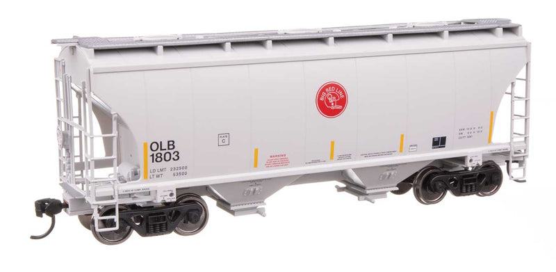 39' Trinity 3281 2-Bay Covered Hopper - Ready-to-Run -- Omaha, Lincoln and Beatrice Rwy #1803-1