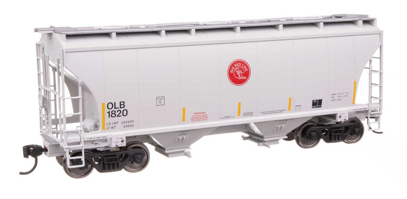 39' Trinity 3281 2-Bay Covered Hopper - Ready-to-Run -- Omaha, Lincoln and Beatrice Rwy #1820-1