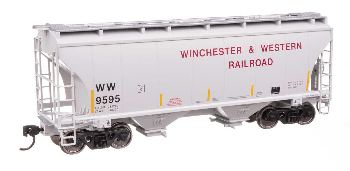 39' Trinity 3281 2-Bay Covered Hopper - Ready-to-Run -- Winchester & Western #9595-2