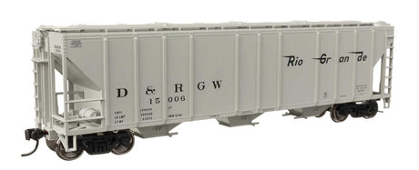 50' Pullman-Standard PS2-CD 4427 3-Bay Covered Hopper - Ready to Run -- Denver & Rio Grande Western #15006-1