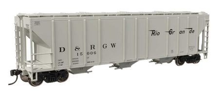 50' Pullman-Standard PS2-CD 4427 3-Bay Covered Hopper - Ready to Run -- Denver & Rio Grande Western #15006-2