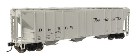 50' Pullman-Standard PS2-CD 4427 3-Bay Covered Hopper - Ready to Run -- Denver & Rio Grande Western #15028-2
