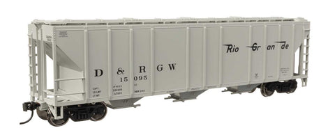 50' Pullman-Standard PS2-CD 4427 3-Bay Covered Hopper - Ready to Run -- Denver & Rio Grande Western #15095-2