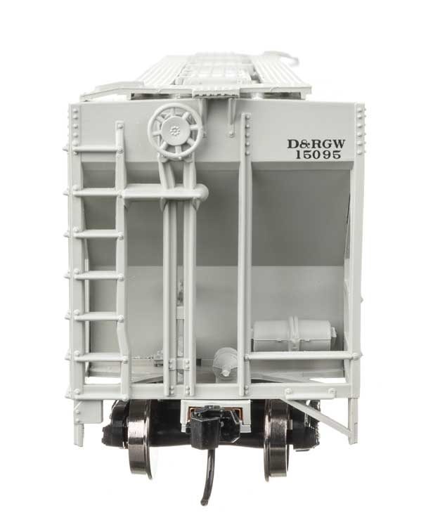 50' Pullman-Standard PS2-CD 4427 3-Bay Covered Hopper - Ready to Run -- Denver & Rio Grande Western #15095-3